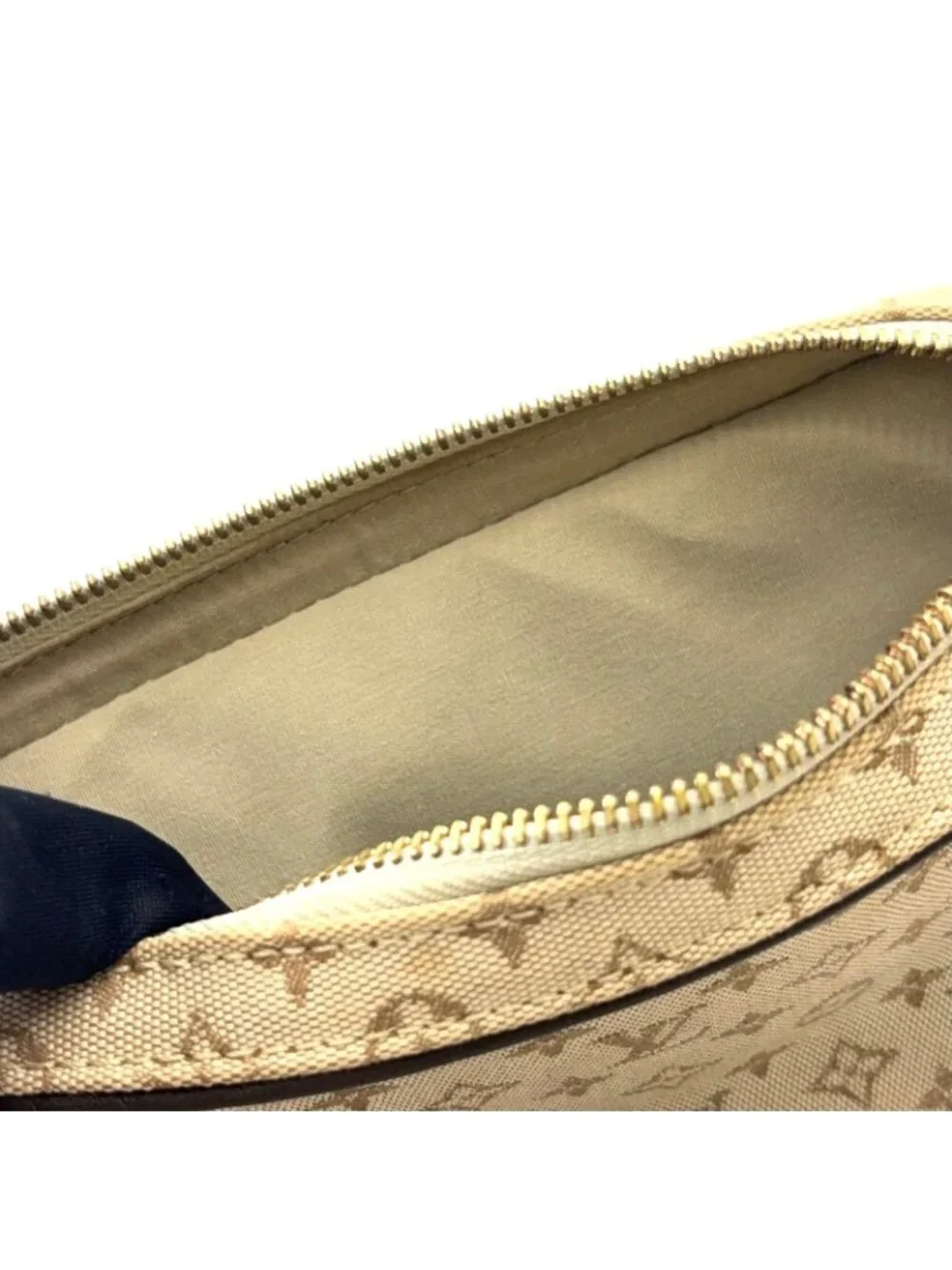 Louis Vuitton Juliette MM Monogram Mini Khaki Leather Canvas Dark Brown Beige